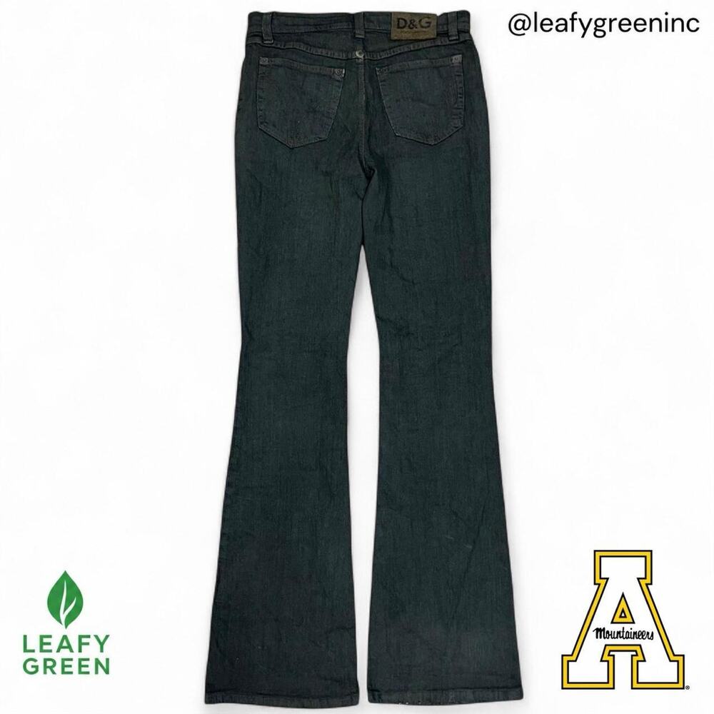 VTG 2000s D&G Olive Flared Bootcut Archive Denim Jeans us sz 28x32 Hedi Style